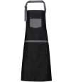 PR127 Premier Domain Bib Apron BLACK DENIM colour image